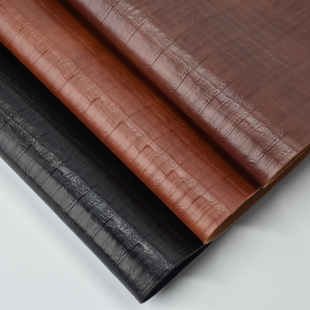 Artificial pu leather Vacuum Emboss ynthetic Leather Fabric for Men's Shoes
