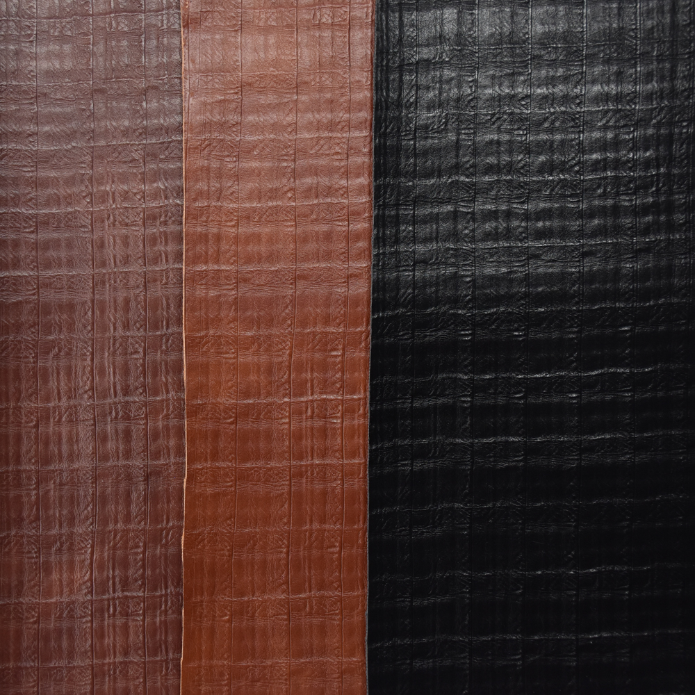 Artificial pu leather Vacuum Emboss ynthetic Leather Fabric for Men's Shoes