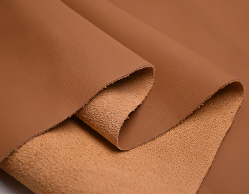 Comparison of genuine leather vs split leather with genuine surface - visually identical