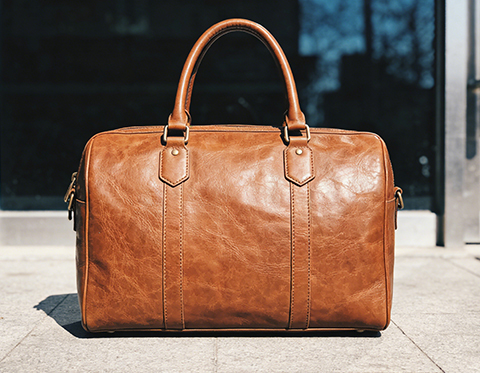 Fashion handbags made with Sing-Rui REACH certified split leather