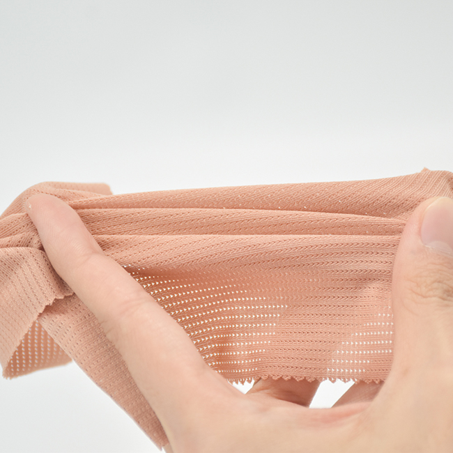 120GSM Quick Dry Breathable Ribbed Stretch Elastane Fabric 88% Polyester 12% Spandex for Yoga Crop Tops, Sportswear & Leggings