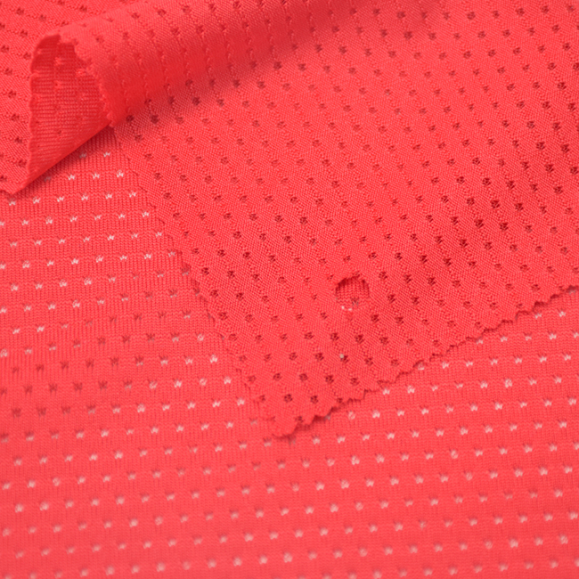150GSM Quick Dry Breathable Mesh Elastane Fabric 94% Polyester 6% Spandex for Running Shirts, Sportswear Tops & Athletic Apparel