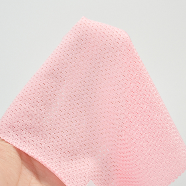 150GSM Quick Dry Breathable Lightweight Mesh Elastane Fabric 92% Polyester 8% Spandex for Sportswear T-Shirts & Activewear Tops