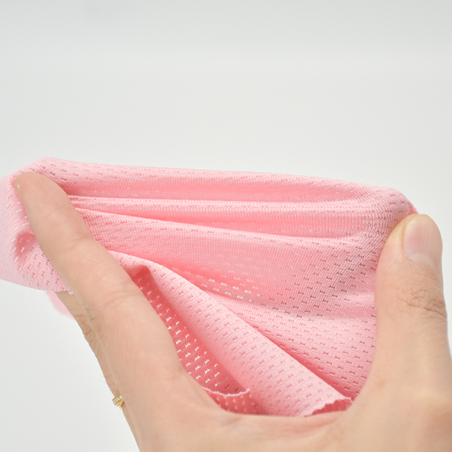 150GSM Quick Dry Breathable Lightweight Mesh Elastane Fabric 92% Polyester 8% Spandex for Sportswear T-Shirts & Activewear Tops