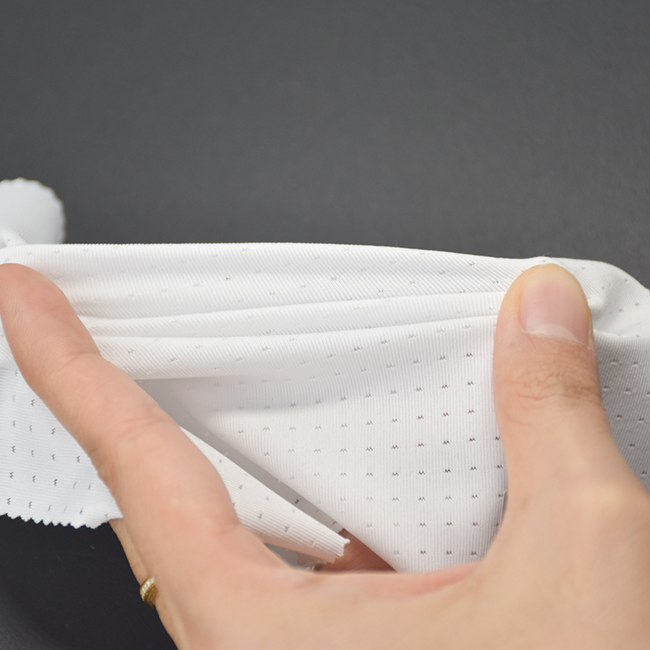 160GSM Dot Pattern Elastane Fabric | 90% Polyester 10% Spandex For Activewear