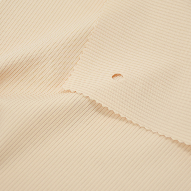 150GSM Ribbed Nylon Spandex Fabric | 75% Nylon 25% Spandex For Sportswear Tops