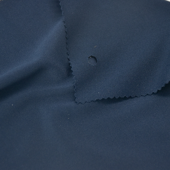 140GSM Navy Blue Elastane Fabric | 90% Polyester 10% Spandex For Sportswear