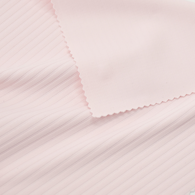 240GSM Ribbed 4-Way Stretch Fabric | 81% Polyester 19% Spandex For Yoga Wear