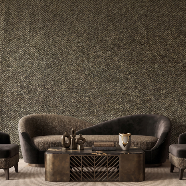 Budget-Friendly 280cm Metallic Jacquard Polyester Wall Covering Fabric - Spunlace Non Woven Backed Wallpaper