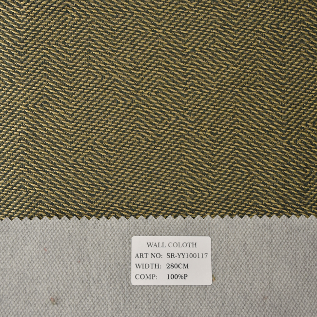 Budget-Friendly 280cm Metallic Jacquard Polyester Wall Covering Fabric - Spunlace Non Woven Backed Wallpaper