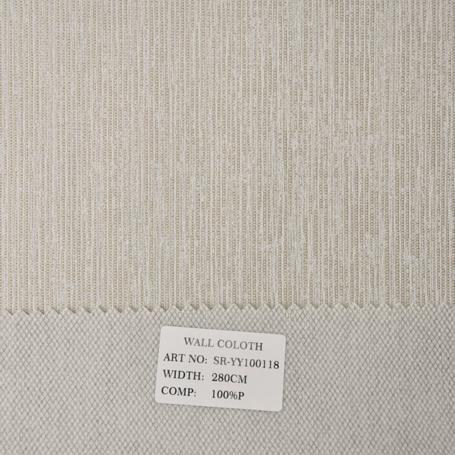 Wholesale 100% Polyester Jacquard Textile Wallpaper 280cm Wide - Metallic Finish Seamless Wall Covering