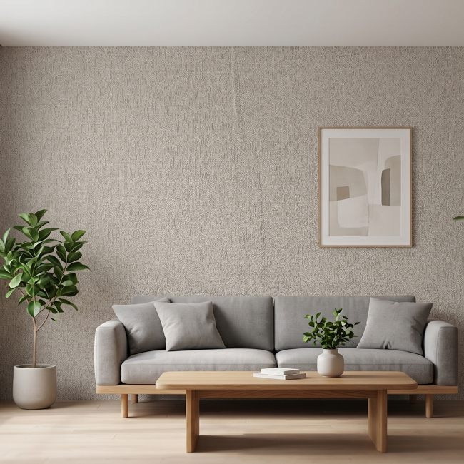 280cm Seamless Jacquard Wallcovering Fabric with Subtle Metallic Sheen - Wholesale 220GSM Polyester Textile Wallpaper