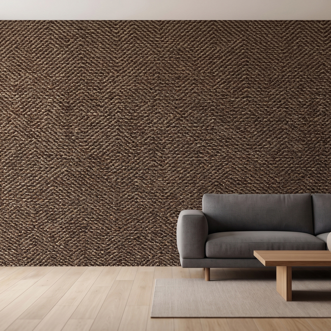 Wholesale 100% Polyester Jacquard Textile Wallpaper 280cm Wide - Metallic Finish Seamless Wall Covering
