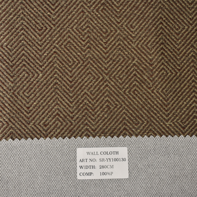 Wholesale 100% Polyester Jacquard Textile Wallpaper 280cm Wide - Metallic Finish Seamless Wall Covering