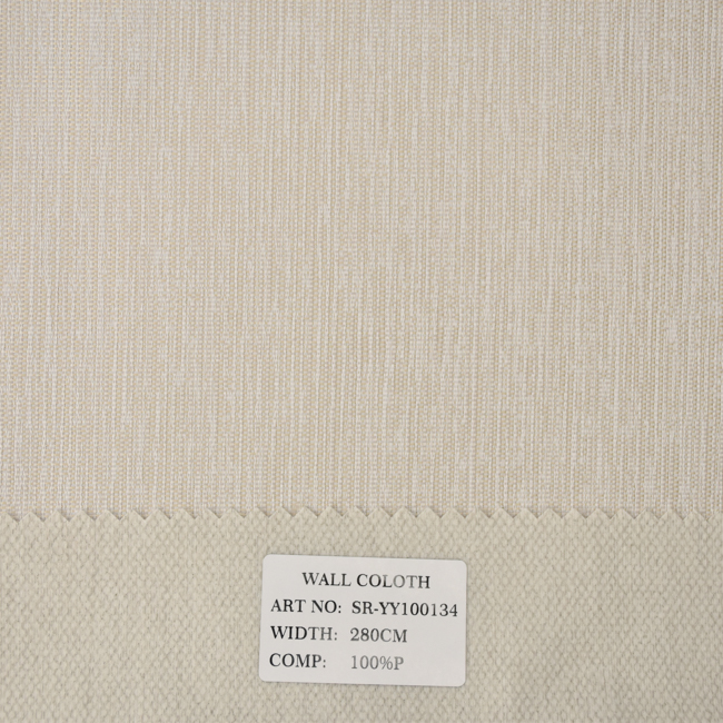 Wholesale 100% Polyester Jacquard Textile Wallpaper 280cm Wide - Metallic Finish Seamless Wall Covering