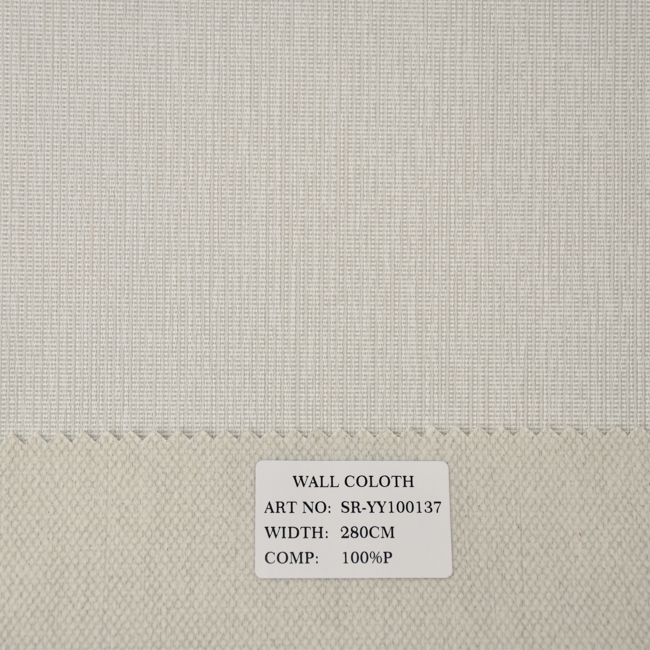 Wholesale 100% Polyester Jacquard Textile Wallpaper 280cm Wide - Metallic Finish Seamless Wall Covering