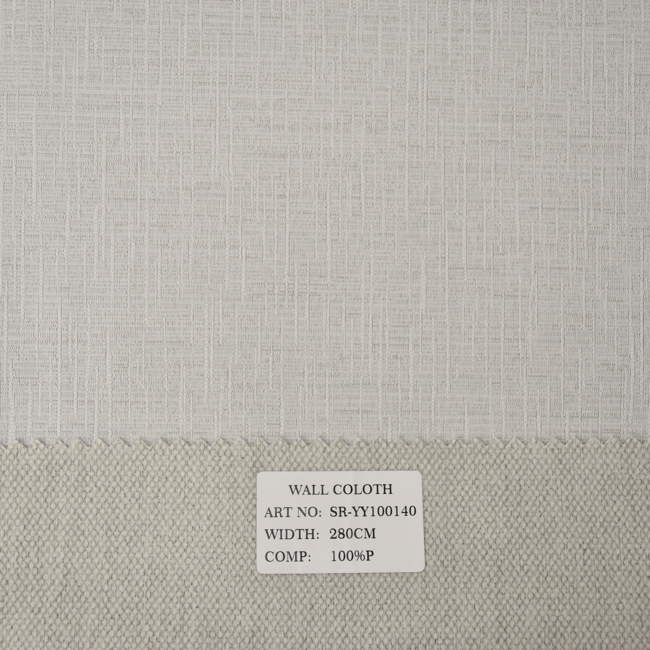 Wholesale 100% Polyester Jacquard Textile Wallpaper 280cm Wide - Metallic Finish Seamless Wall Covering