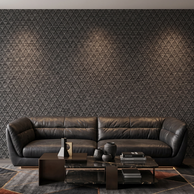 280cm Seamless Jacquard Wallcovering Fabric with Subtle Metallic Sheen - Wholesale 220GSM Polyester Textile Wallpaper