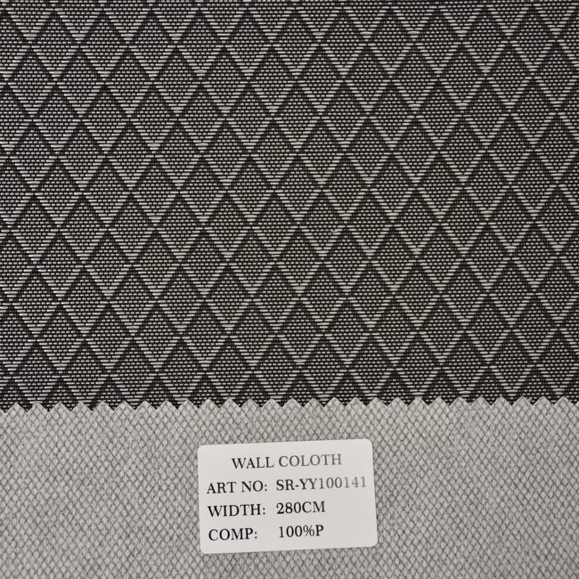 280cm Seamless Jacquard Wallcovering Fabric with Subtle Metallic Sheen - Wholesale 220GSM Polyester Textile Wallpaper